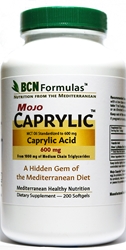 Caprylic Acid - 600 mg  - MCT Oil - 200 soft gels 